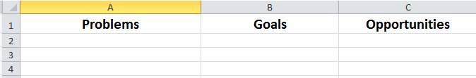 Goal Setting Chart For Adults