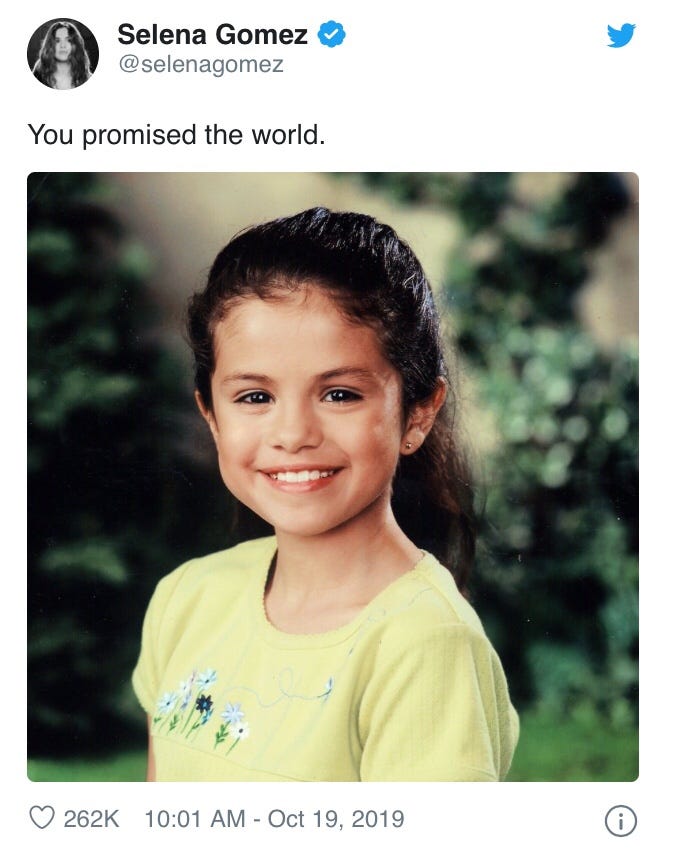 selena gomez yearbook picture