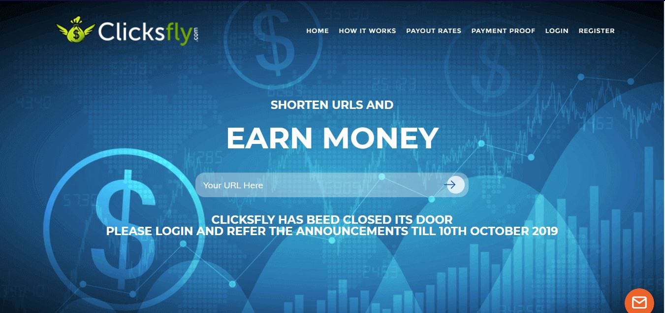 Homepage of clicksfly where you can make money right away.
