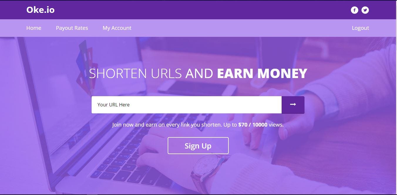 Home page where you can simply join and earn money.