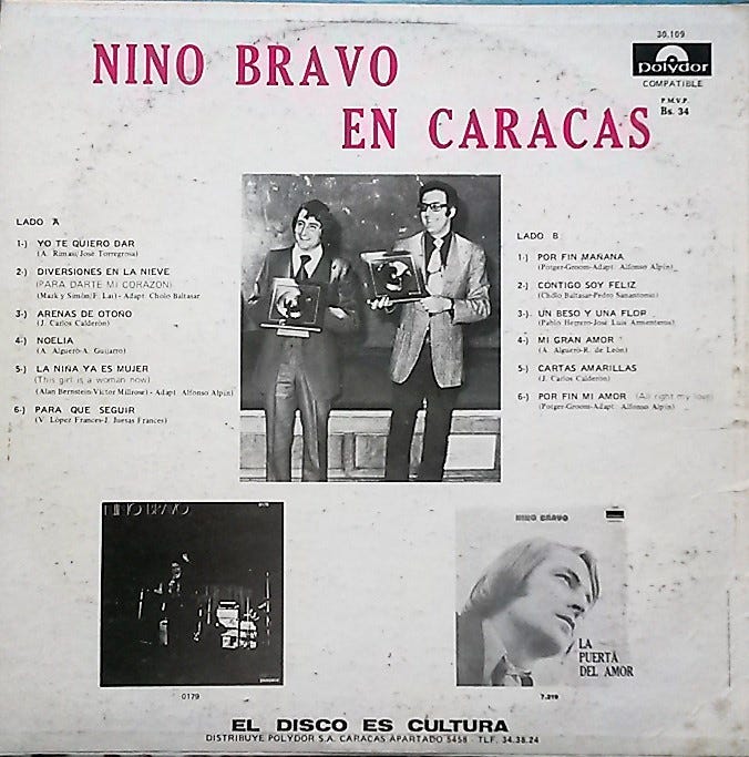 Nino Bravo — El Lado B. Escuché desde pequeño a Nino Bravo, mi… | by Juan  Jorge Uzcátegui | Medium