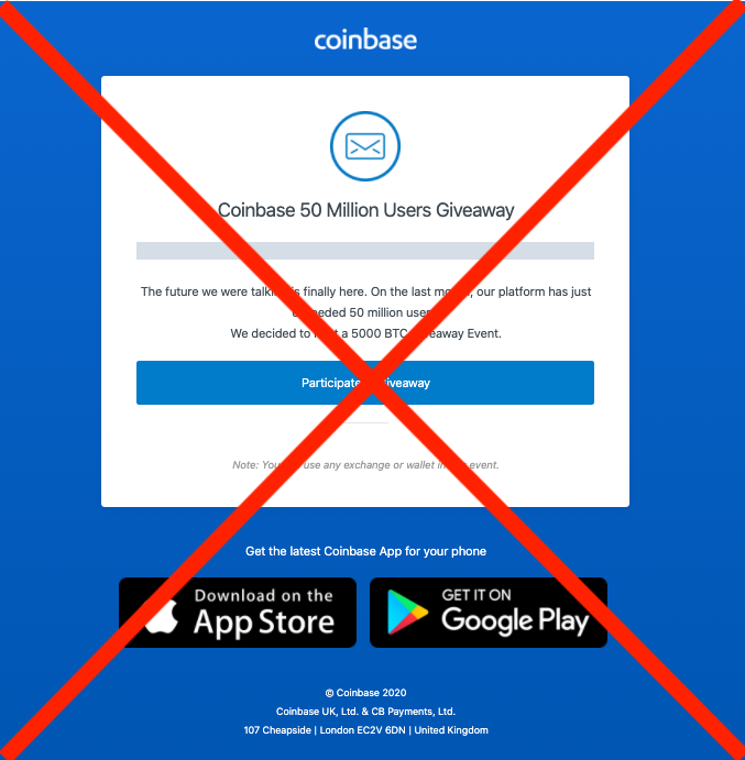 can i receive the ethereum giveaway on coinbase