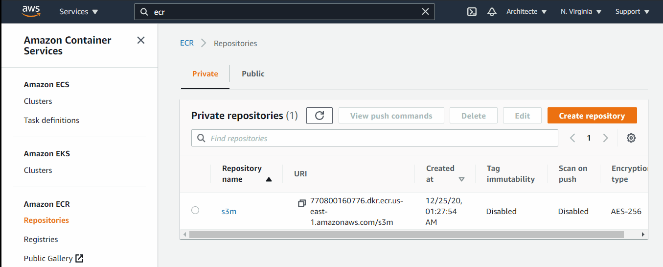 Build .net docker image and push it to ECR
