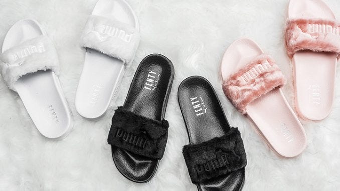 fake puma slides
