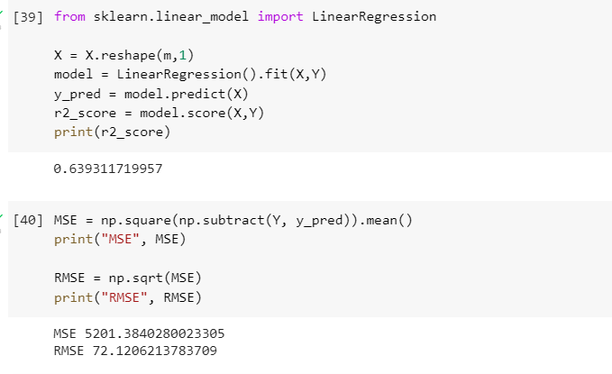 A comparison of made from scratch and sklearn Linear Regression | by ...