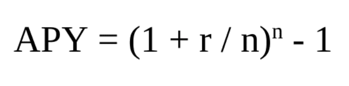 apy formula, apy compounding, apy profit, apr formula