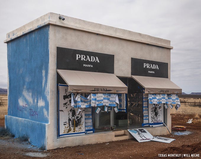 The Desert Wears Prada. Marfa, Texas, a small town in West… | by Rick  Sanchez | Earth Shattering Media | Medium