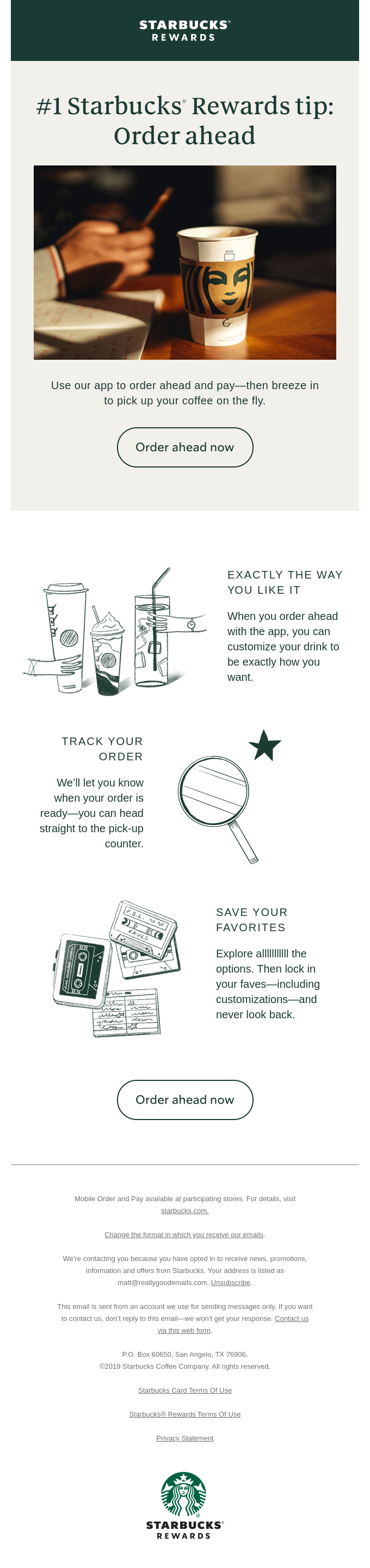 7 Best Email Design Inspiration From Starbucks by Lira Mail Medium