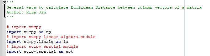 Several ways to calculate squared euclidean distance matrices in Python