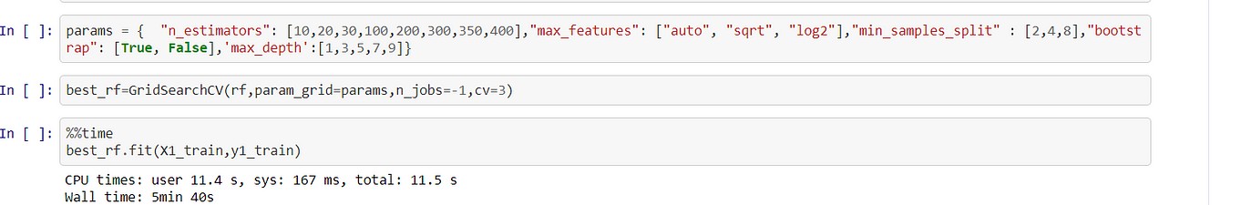 time series params