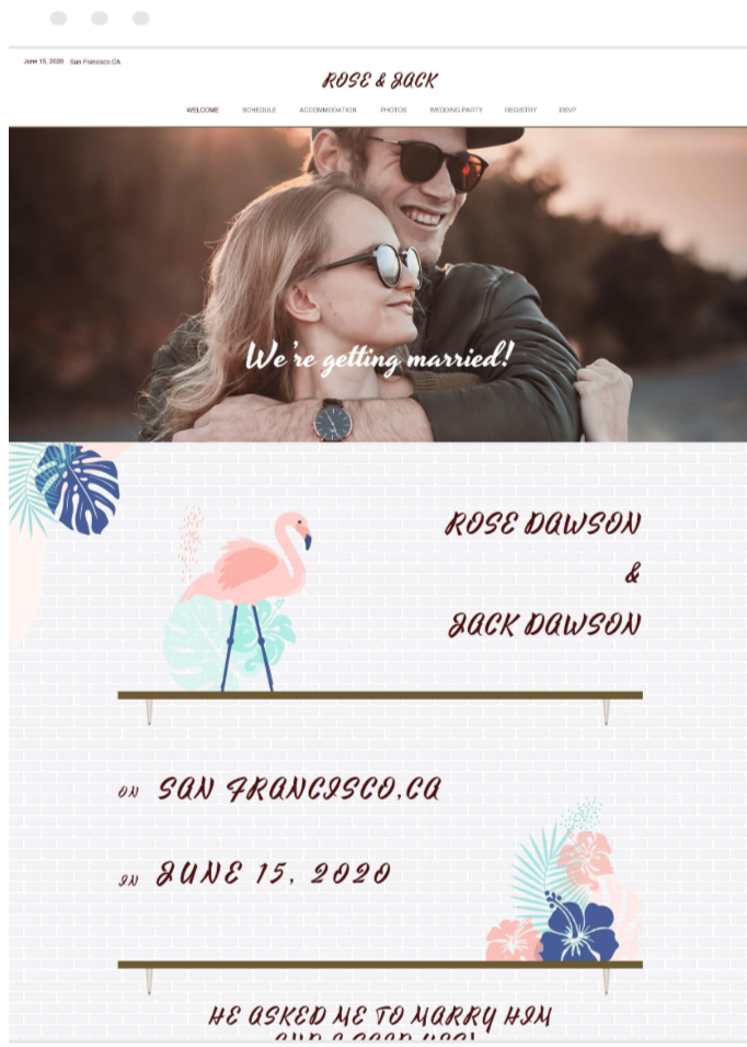 10 Fancy Wedding Website Templates To Create Your Unique Design