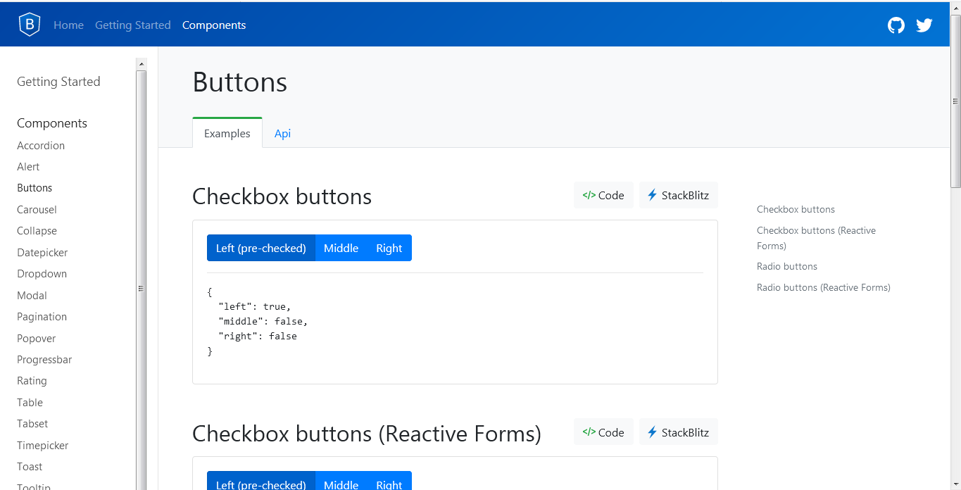 Components in ng-bootstrap Components in ng-bootstrap