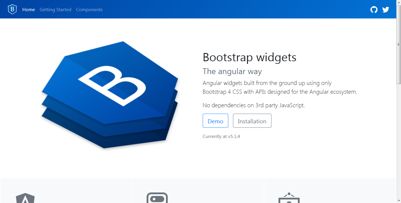 ng-bootstrap home page ng-bootstrap home page