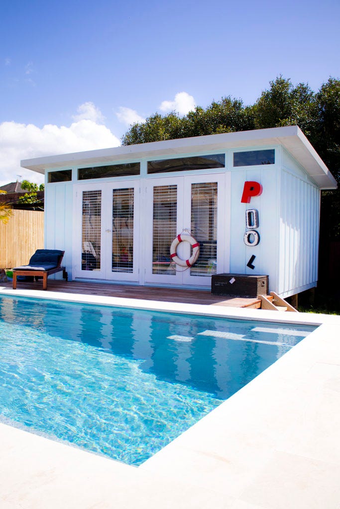 Coming In Hot Pool Cabana Inspiration Just In Time For Summer By Melwood Cabanas Garden Rooms Medium