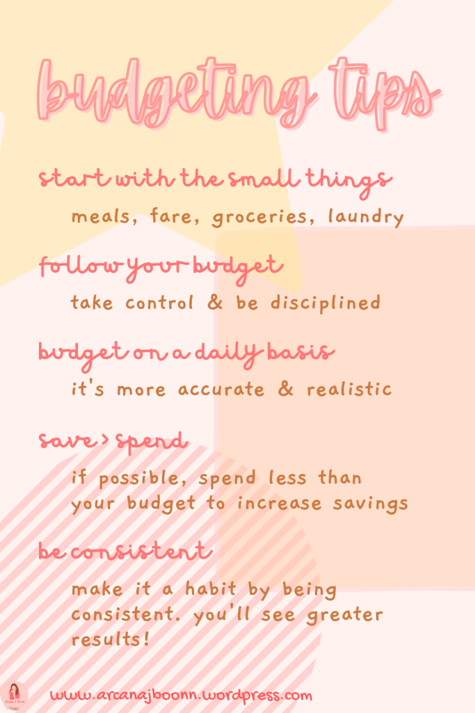 Pin for budgeting tips.