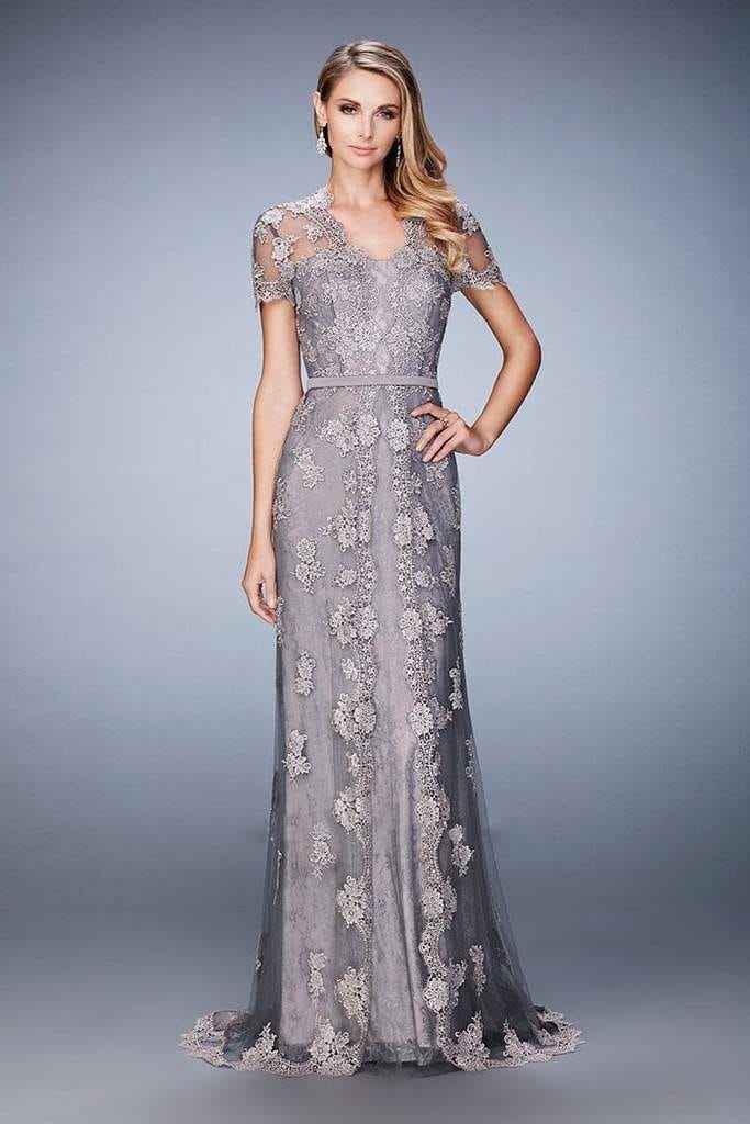 pewter color mother of the bride dresses