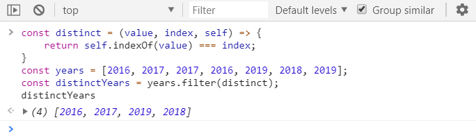 JavaScript Array Distinct(). Ever wanted to get distinct elements… | by  Changhui Xu | codeburst