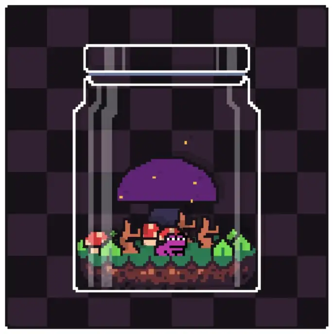 My Toad Terrarium by geomi looks so cool with the purple toad.