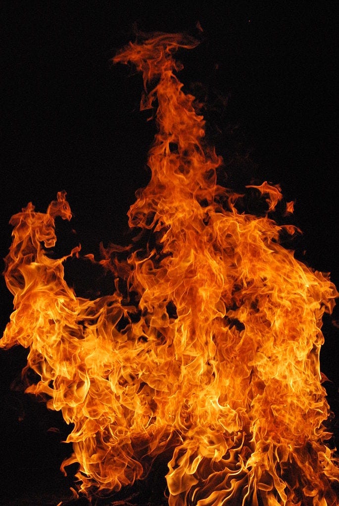 Photo of fire from Wiki Commons