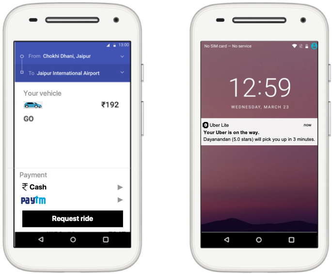 Uber APM Exercise. Uber Lite Built in India, Designed for… by Ethan