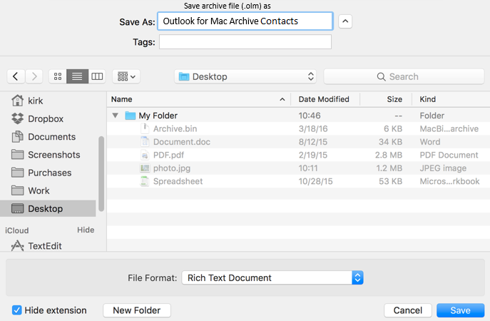 import csv contacts to outlook for mac