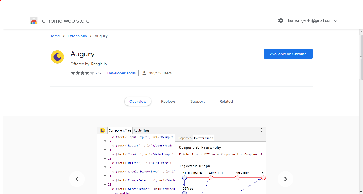 Augury on Chrome Web Store Augury on Chrome Web Store
