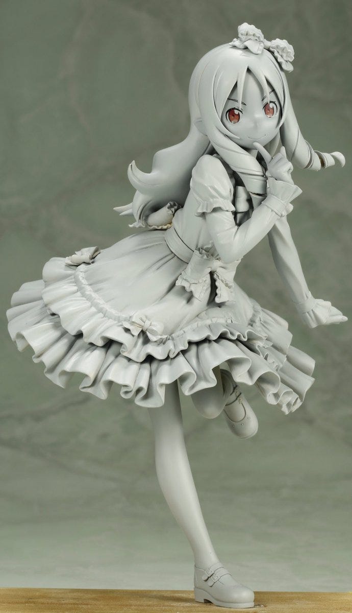 unpainted anime figures