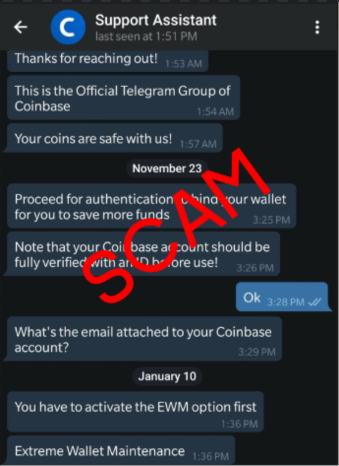 Anatomy Of A Telegram Scam The Coinbase Blog - 
