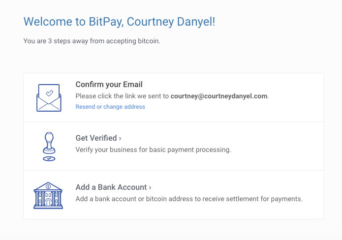 Get bitcoin address from bitpay url