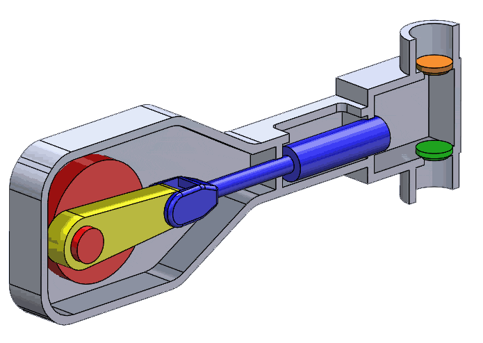 working of single acting reciprocating pump