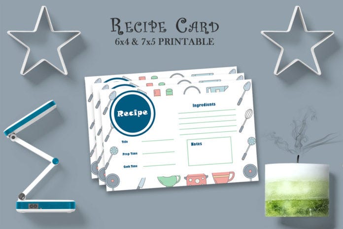 20 Free Recipe Card Templates For Recipe Keeping By Syed Faraz Ahmad Medium