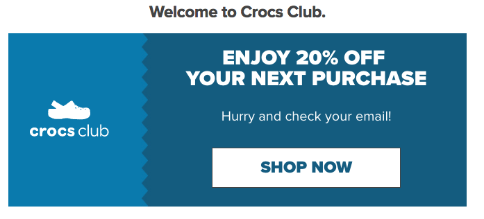 crocs coupon promo code