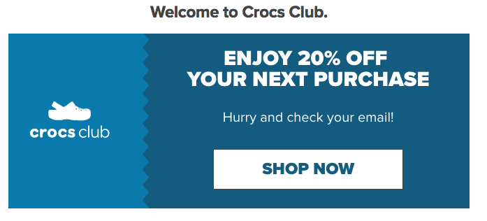 promo for crocs