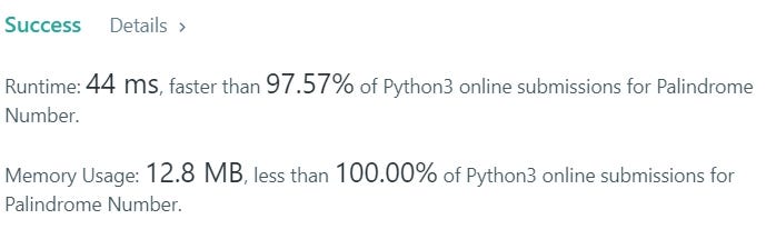 [LeetCode-我在失敗的路上-Part 4] 9. Palindrome Number | by PoHan Lin | Medium