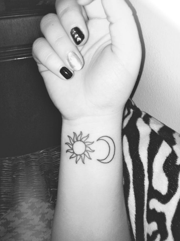 Small Sun Tattoo Designs