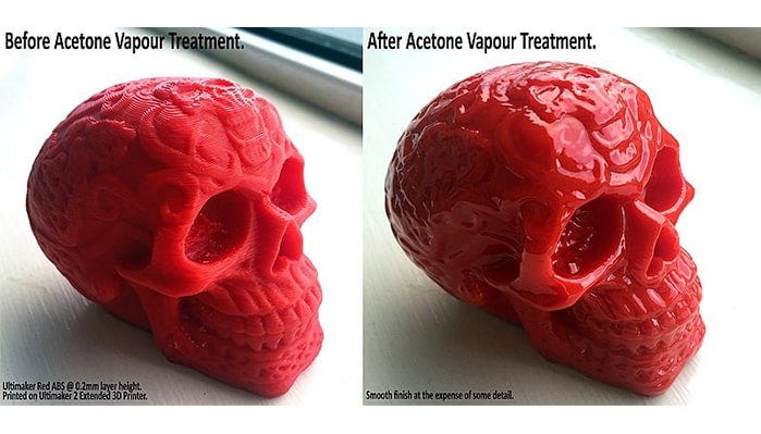 Before and After Vapor treatment (Image courtesy: Celtic Skull before and after Acetone by RetromanIE Licensed under CC BY-SA 4.0)