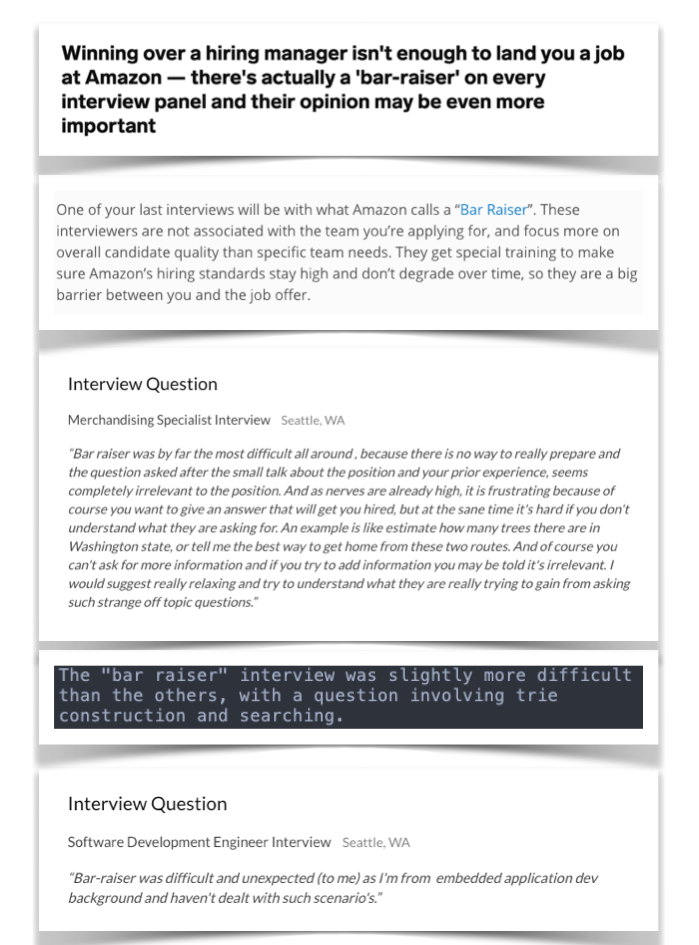 The Bar Raiser Interview — Interviewing at Amazon by The Bar Raiser