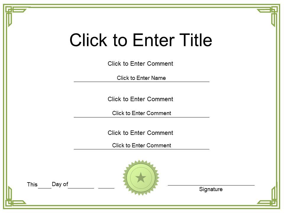 free powerpoint download certificate