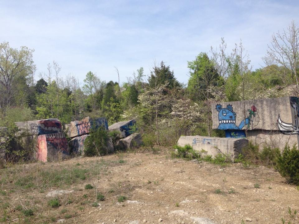 Cliff Jumping at Rooftop Quarry in Bloomington, Indiana by Hayden