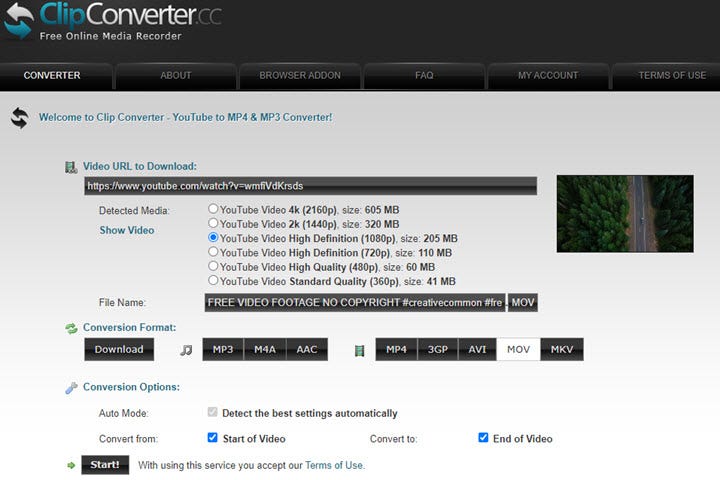 youtube to mov file converter