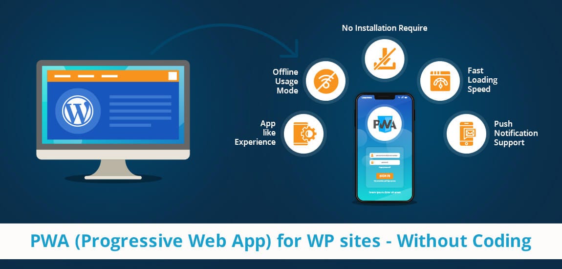 PWA Features — No need to install your app — Faster — Works even if you are not connected to the internet