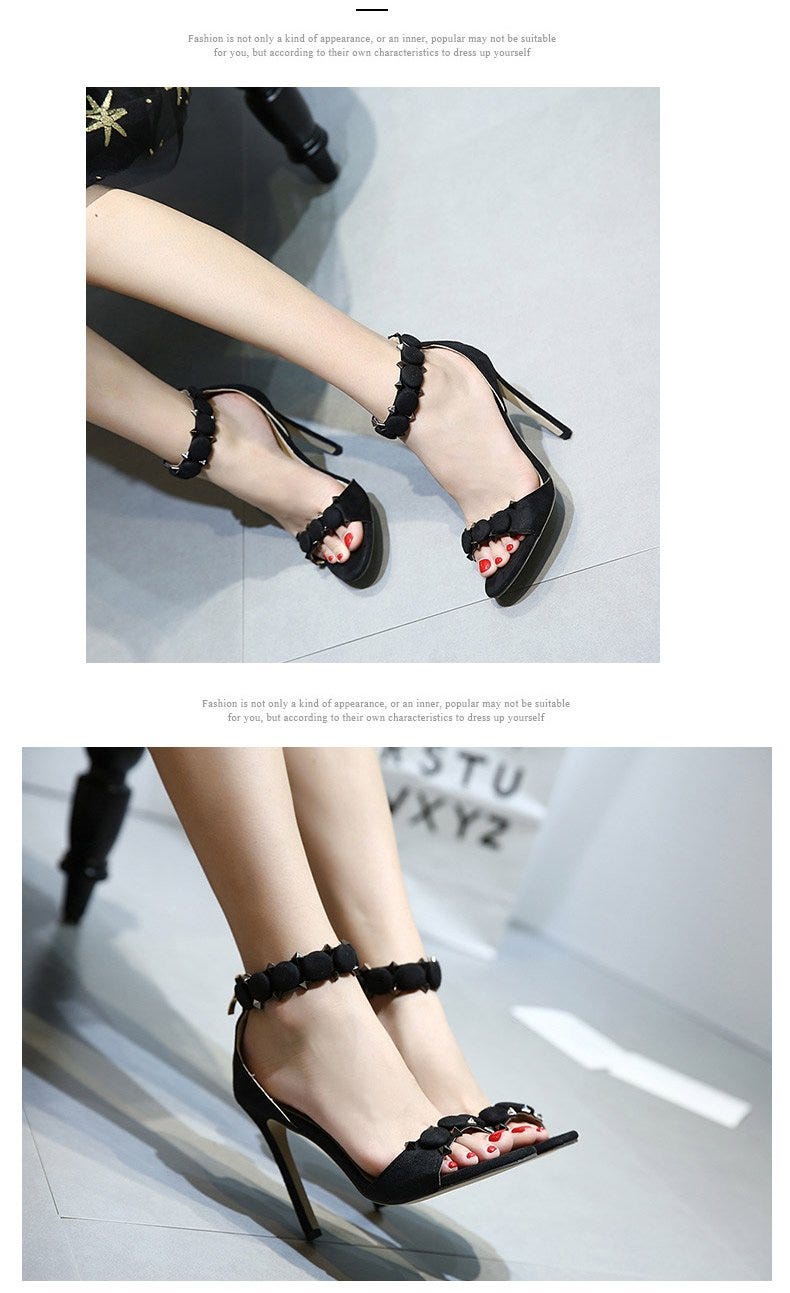 simple high heels sandals