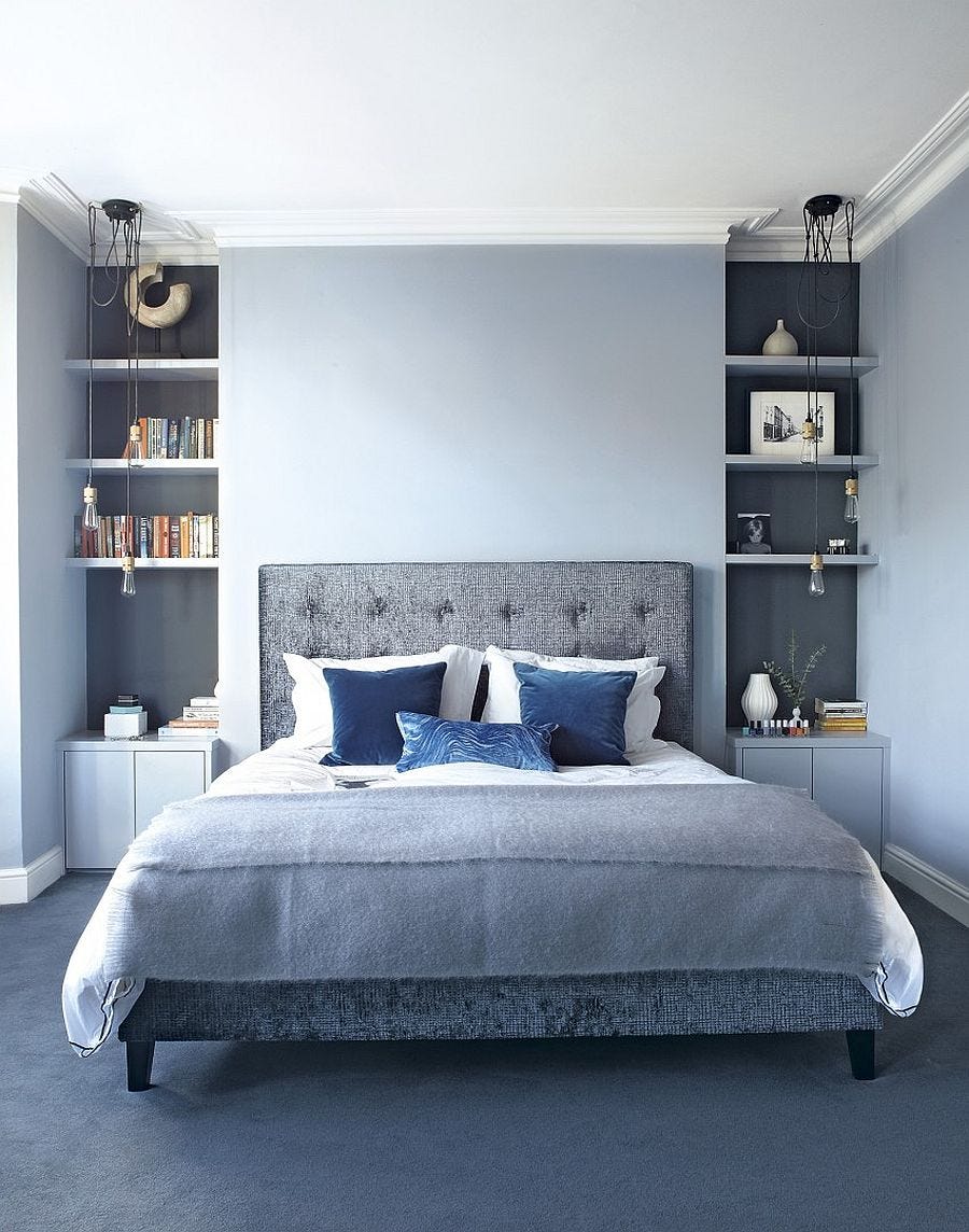 Helle Und Trendy 15 Fabelhafte Graue Und Blaue Schlafzimmer Ideen By Sacportalicom Medium