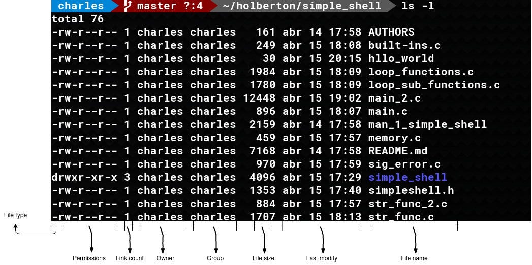 Ls L Command Understanding What Happens In The Shell By Carlos Barros Medium