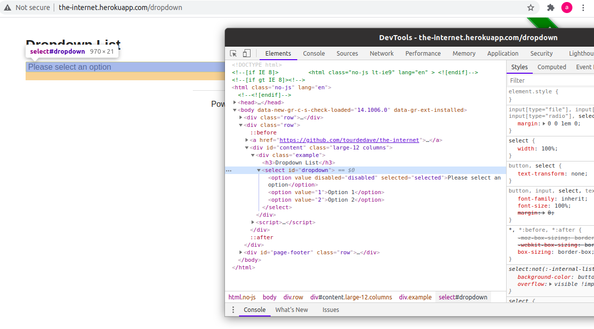 Selecting Dropdown Option With Selenium By Arpita Biswas Medium