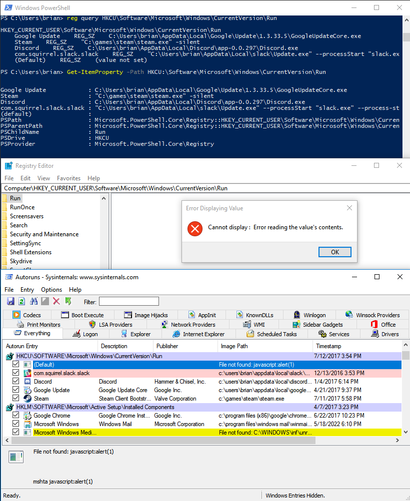 Hiding Registry Keys With Psreflect By Brian Reitz Posts By Specterops Team Members