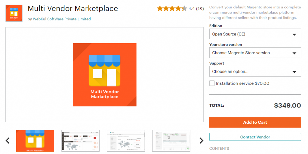 Multi Vendor Marketplace Module for Magento