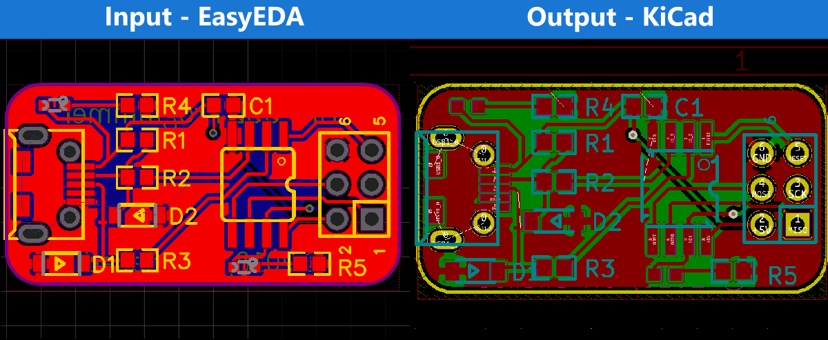 Introducing: EasyEDA 2 KiCad. I use both KiCad and EasyEDA for PCB… | by  Uri Shaked | Medium