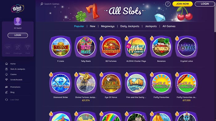Wink slots contact details