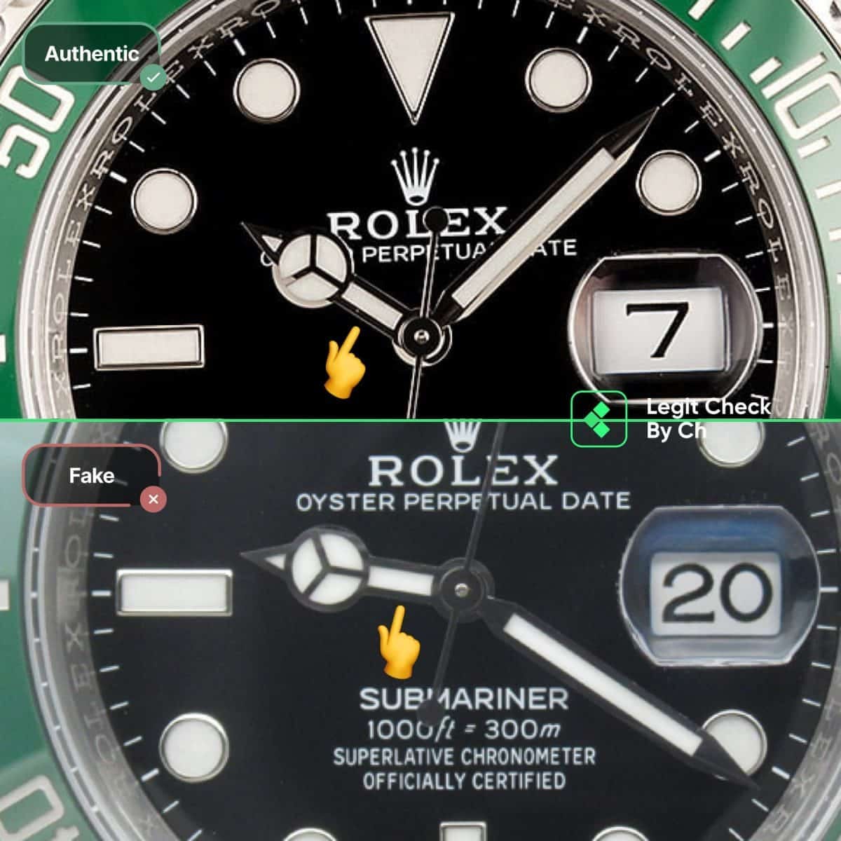 Rolex Submariner 2020 Genuine Vs Replica Guide (Rolex Submariner 126610) |  by Legit Check By Ch | Medium